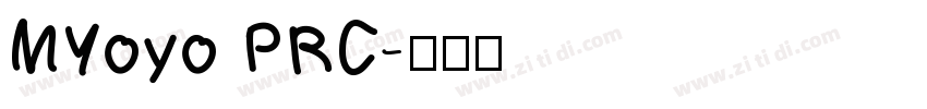 MYoyo PRC字体转换